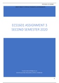 ECS1601 ASSIGNMENT 3 SECOND SEMESTER 2020
