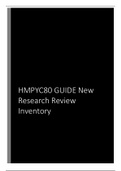 HMPYC80 (2022) New Research Review Inventory