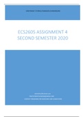 ECS2605 ASSIGNMENT 4 SECOND SEMESTER 2020