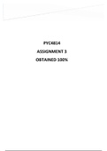 PYC4814 2020 Assignment 3. 100% Mark