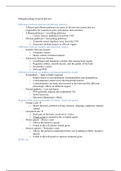 Pathophysiology Exam II Study Guide