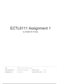 Varsity College- ECTL6111 Assignment 1