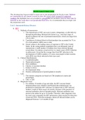 NR328 Exam  II Study Guide/ NR 328 Exam II Study Guide (New 2020): CHAMBERLAIN COLLEGE OF NURSING