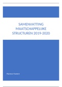 samenvatting maatschappelijke structuren 2019-2020