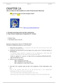 European law - CHAPTER 2 A (incl. notes - extended) - summary