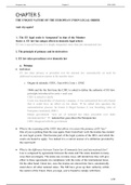 European law - CHAPTER 5 (incl. notes - extended) - summary