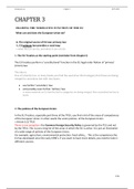 European law - CHAPTER 3 (incl. notes - extended) - summary