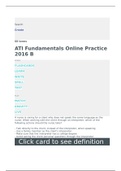 ATI Fundamentals Online Practice 2016 B