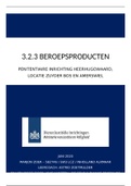 Beroepsproducten BPV jaar 3 / Onderbouwing, verantwoording en reflectie.