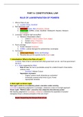 GDL Constitutional, Administrative & Human Rights Essay plans