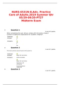 NURS /NURS 6531 Midterm Exam 2020 