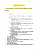 NU 2115-Complete Final Exam Review_FUNDAMENTALS.