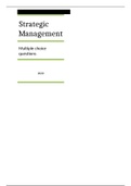 Strategic Management-Multiple Choice Questions
