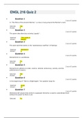 ENGLISH 216 &sol; ENGL 216 Quiz 2 &lpar;2 Versions&rpar; Liberty University answers complete solutions&comma; Latest 2020&period;