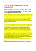 NR-708 Week 6 Discussion 2&semi; Nursing Organizations Latest Update