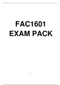 FAC1601 EXAM PACK 