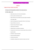 NUR1172 Nutrition Exam 3 Study Guide / NUR 1172 Nutrition Exam 3 Study Guide (NEWEST 2020): Nutritional Principles in Nursing: Rasmussen College (Verified,Download to score A)