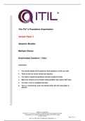 ITIL 4 sample paper 2 answers
