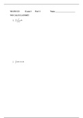 Math 121 Exam 1 Part 1 Sample 5