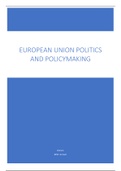 Summary European Union Politics and Policy 2019-2020