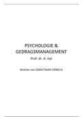 Complete lesnotities Psychologie en gedragsmanagement (D001066)