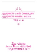 PRS303B Assignment 2