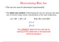 Determining Rate law