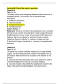 Nursing 101 -Pharm Final Practice Questions with Answers & Rationale.
