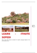 Sepedi Handbook and Summaries 