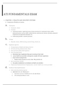  ATI Fundamentals Exam Study guide, Complete Solution guide