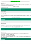 Chamberlain College of Nursing : MATH 225N Week 4 Quiz / MATH225 Week 4 assignment : Central Tendency Q & A (Latest 2020)(ANSWERS VERIFIED 100% CORRECT)