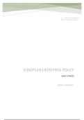Samenvatting Europees ondernemingsbeleid 