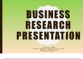 HLT 364 Topic 7 Assignment; Business Research Presentation
