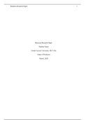 HLT 364 Topic 8 Assignment; Business Research Paper - Final Draft