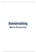 Micro Economie Samenvatting Herexamen