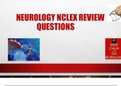 Neurology NCLEX Review Questions and Answers ppt 2020.Already graded A