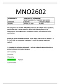 MNO2602 Assignment 1 Semester 2 2020