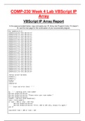 COMP-230 Week 4 Lab VBScript IP Array 
