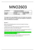 MNO2603 Assignment 2 Semester 2 2020