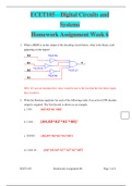 ECET105—Digital Circuits and Systems Homework Assignment Week 6 (VERSION 1) With Latest ; Updated Well Explained Answers