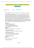 NURS 6531 Week 8 assignment Comprehensive SOAP Note / NURS6531 Week 8 assignment Comprehensive SOAP Note : Musculoskeletal (Latest 2020)(Verified,Download to score A)