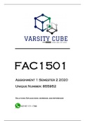 FAC1501 Assignment 1 Semester 2 2020