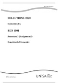 ECS1501 ASSIGNMENT 2 SOLUTIONS 2020 SEMESTER 2 