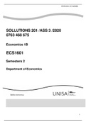 ECS1601 ASSIGNMENT 3 SOLUTIONS 2020 SEMESTER 2 