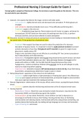Professional Nursing 2 Concept Guide for Exam 3/ PN 2 Concept Guide-Exam 3: Rasmussen 