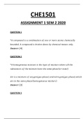 CHE1501 assignment 1 semester 2 2020