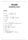 PHY1506 assignment 2 semester 2 2020