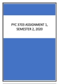 PYC 3703 ASSIGNMENT 1 SOLUTIONS, SEMESTER 2, 2020