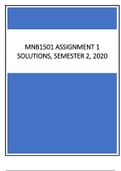 MNB1501 ASSIGNMENT 1 SOLUTIONS, SEMESTER 2, 2020