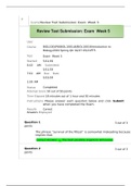 BIOL 1001 Exam Week 5 / BIOL1001 Week 5 Exam (Latest): Introduction to Biology: (Assured Answers, Received 100% Score)